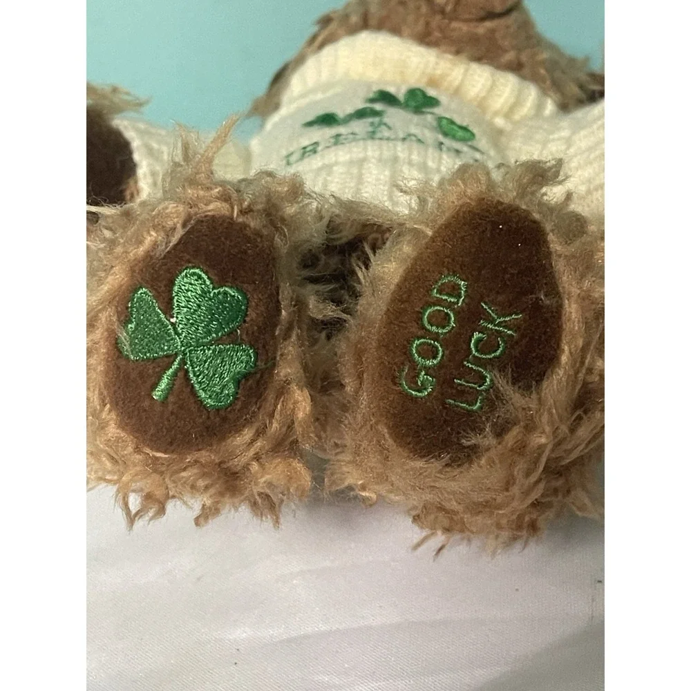 Kiddie Fun Shamrock‎ St Patty's Day Plush Stuffed Bear Dublin Ireland Bin T